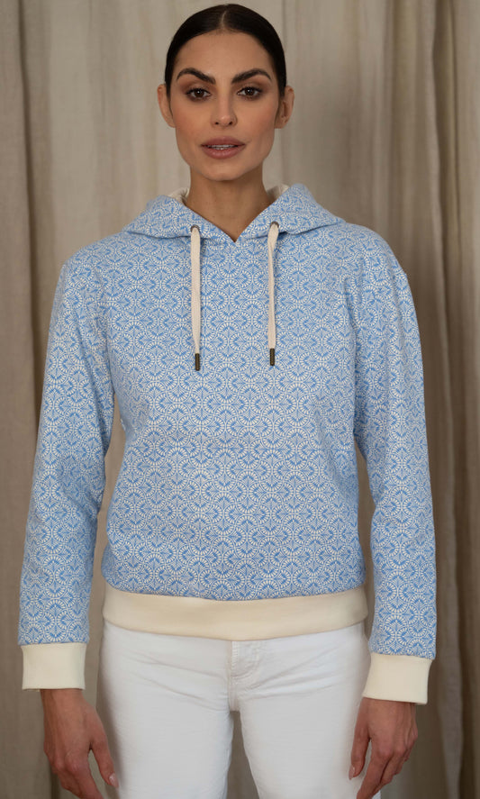 Blue Gulmohar Hoodie