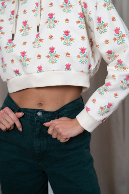 Tulip Blossom Hoodie – Cropped