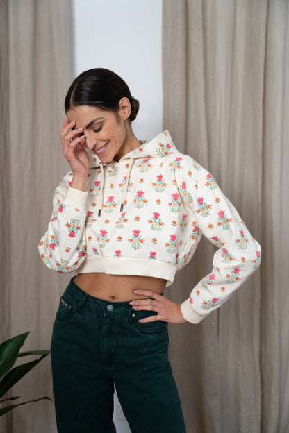 Tulip Blossom Hoodie – Cropped